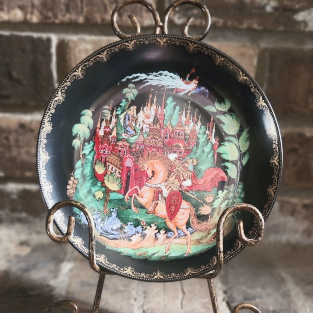 Russian Fairytale Plate Ruslan & Ludmila